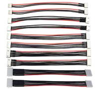 10 Pcs 5.9in JST-XH 2S 3S 4S 5S 6S 2S-6S Balance Wire Extension Cable Lead JST-XH Connector Adapter Plug with 15cm 22awg Silicone Cable