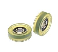 10 Pcs/50 Pcs 12 * 45 * 14mm Polyurethane PU 6001-2RS Low noise roller bearing friction pulley soft rubber 12x45x14mm(20pcs)