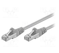 10 pcs : 50129 - Patch cord, F/UTP, 5e, stranded, CCA, PVC, grey, 3m, 26AWG, shi