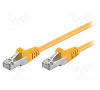 10 pcs : 50167 - Patch cord, F/UTP, 5e, stranded, CCA, PVC, yellow, 3m, 26AWG