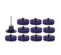 10 PCS 50mm Purple Quick Change Sanding Discs High Strength Abrasive Wheels for Rust Removal Polishing Fits Angle Grinder and Die Grinder
