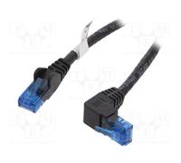 10 pcs : 51530 - Patch cord, U/UTP, 6a, stranded, CCA, PVC, black, 2m, 24AWG