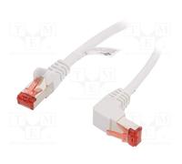 10 pcs : 51550 - Patch cord, S/FTP, 6, stranded, Cu, LSZH, white, 1m, 28AWG, -20