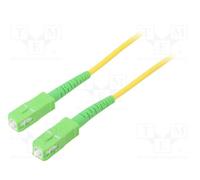 10 pcs : 59639 - Fiber patch cord, OS2, SC/APC,both sides, 2m, LSZH, yellow