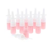 10 Pcs 5ML Plastic Nasal Spray Bottle Pump Cleanser For Dispensing Wash Perfume Pink