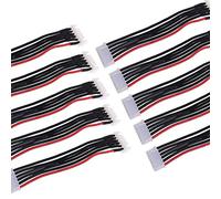 10 pcs 5S Balance Plug Extension Lead Wire 150mm for LiPo Battery Balance Charging 22AWG Silicone
