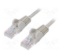 10 pcs : 68409 - Patch cord, U/UTP, 6, stranded, CCA, PVC, grey, 3m, 24AWG