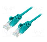 10 pcs : 68410 - Patch cord, U/UTP, 6, stranded, CCA, PVC, green, 3m, 24AWG