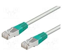 10 pcs : 68459 - Patch cord, S/FTP, 6, stranded, Cu, LSZH, grey, 2m, halogen fre