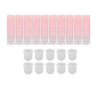 10 Pcs 6ml Empty Lip Gloss Tubes,Refillable Lipstick Containers for DIY Lip Gloss, Lip Samples,Pink Gradient