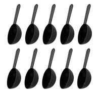 10 Pcs 7g Measuring Plastic Spoons Set - Reusable Scoops for Food, Durable Coffee Scoop for Liquids, Powders, Granules, Home, Kitchen, Catering(Black)