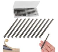 10 PCS 82mm Reversible Electric Planer Blades With Two Cutting Edges, Durable Stainless Steel, Precision Ground Professional Woodworking Suitable