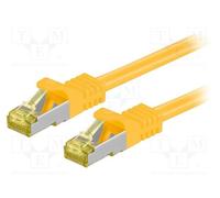 10 pcs : 91575 - Patch cord, S/FTP, 6a, stranded, Cu, LSZH, yellow, 0.5m, 26AWG