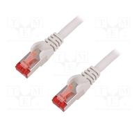 10 pcs : 92455 - Patch cord, S/FTP, 6, stranded, Cu, LSZH, grey, 150mm