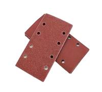 10 Pcs 93 x 185 mm Sanding Sheets 8 Holes Hook and Loop Rectangular Sander Assorted 40-400 Grits for Polishing Sanding Metal(120grit 10pcs)
