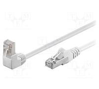 10 pcs : 94182 - Patch cord, F/UTP, 5e, stranded, CCA, PVC, white, 5m, 26AWG, sh