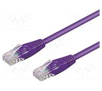 10 pcs : 95234 - Patch cord, U/UTP, 5e, stranded, CCA, PVC, violet, 3m, 27AWG