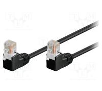 10 pcs : 96087 - Patch cord, U/UTP, 5e, stranded, CCA, PVC, black, 2m, 26AWG
