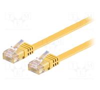 10 pcs : 96420 - Patch cord, U/UTP, 6, stranded, Cu, PVC, yellow, 3m, 32AWG