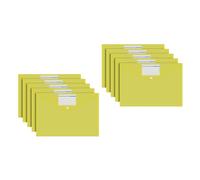 10 Pcs a 4 Clear Document Organizers File Folders Wallets Paper Storage Bag Bag for Student Teacher