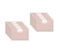 10 Pcs a 4 Clear Document Organizers File Folders Wallets Paper Storage Bag Bag for Student Teacher