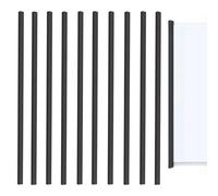 10 PCS A4 Binding Bars,10mm Paper Binder Triangle Slide Binders,Plastic Book Binder Sliding Binders Spine Bar for Resumes Presentation Document Report Cover Office School Essential Supplies 31cm Black