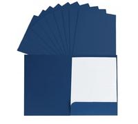 10 Pcs A4 Kraft Paper File Folder Book Pockets Project Folder Documents Folder Portfolio Paperwork Organiser Presentation Paper Organizer Pouch for Office School Home