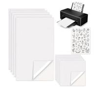 10 Pcs A4 Water Soluble Embroidery Paper, Stick & Stitch Patterns, Sticky Water Soluble Embroidery Stabilizer for Print or Draw Patterns Hand & Machine Embroidery