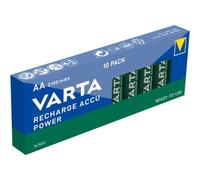 10 Pcs. AA Varta Rechargeable ACCU Power Batteries 2100Mah NIMH 1.2V HR6
