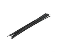 10 Pcs Abs Plastic Welding Rods 25cm Black or White for Car Bumper Crack Repair Motorcycle or Battery Cover Fix Lasting Acid Plus Alkali Resistant Automotive (Black)