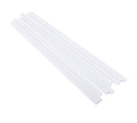10 Pcs ABS Square Tube Architectural Model Building Materials 5x5x250mm White