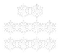 10 Pcs Acrylic Christmas Baubles Sheets Christmas Pendant Decorations With Hole Hanging Ornaments Craft Hanging Ornaments