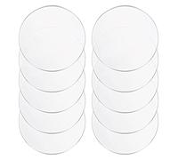 10 Pcs Acrylic Circle Sheets Round Disc Thickness 2Mm Diameter 60-100Mm Suitable for Craft Decorating DIY Project, 60mm(Diameter 60mm)