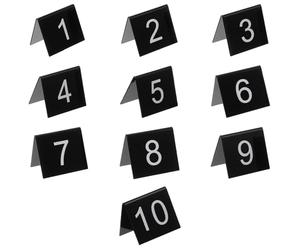 10 Pcs Acrylic Triangle Detective Clue Card Table Number Marker