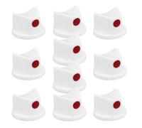 10 Pcs Aerosol Spray Can Nozzles for Diyers and Graffiti Artists | White PE Plastic Replacements, Easy to Attach Clog Fixes, for Spray Paint Cans and Model Painting