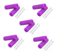 10 Pcs Aligner Chewies Dental Teeth Chewies Resuable Tray Seaters for Orthodontic Trays Chewy Dental Plaque Removal Tool (Purple)