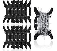10 Pcs All Purpose Light Storage Holder Black Extension Cord Wrap Storage Reels Holiday Light Wire Spool Organizer and Hose Wind up for Cord Wire Garland