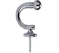 10 PCS Alloy Hooks for Hanging Wall Hanger Hook with Screw Black White Colors Available Belt/tie Organizer Kitchen Accessories(Silver)
