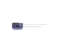 10 Pcs Aluminum Electrolytic Capacitor Dip 47uF±20% 63V Radial Lead, 6.3x11.2mm EEUFR1J470 Energy storage elements