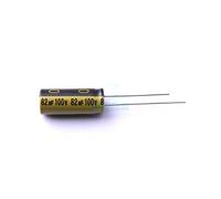 10 Pcs Aluminum Electrolytic Capacitor Dip 82uF ±20% 100V Dip 8x20mm LKMD2002A820MF