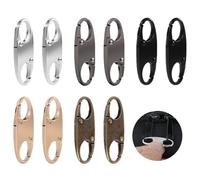 10 Pcs Anti-Theft Zipper Lock Clips With Double Opening S Hooks for Backpacks - Small Carabiner Connector Locks for Traveling and Camping - 5 Colors
