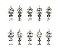 10 Pcs Antique Silver Egyptian Pharaoh Pendant Charms for Jewelry Making Accessories Craft Supplies