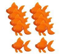 10 Pcs Artificial Aquarium Floating Fish Small Plastic Moving Fish Fake Realistic Goldfish Cute Goldfish Figures Simulation Koi Fishes Ornament Tank Terrarium Decoration for Home Garden