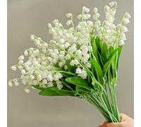 10 Pcs Artificial Lily of the Valley Flowers for Party Decoration