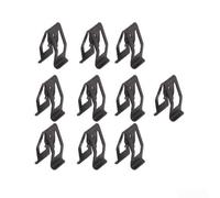 10 Pcs Auto Car Front Console Dash Dashboard Trim Retainer Clips for Bumpers Side Skirts, Plastic Rivet Fasteners 8mm Thick, Black