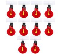 10 PCS Automatic Chicken Waterer Cups, 1/2inch Tee Poultry Chicken Water Feeder Poultry Drinking Bowl For Duck Turkey Rabbit Geese Farm