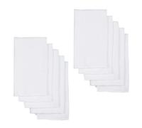 10 Pcs Baby Cloth Diaper Inserts Reusable Cotton for Boy Girl | White 60x60cm, Breathable Muslin Layer for Crib or Bassinet Protection
