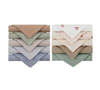 10 Pcs Baby Cotton Square Towel Infant Hand Face Washcloth Handkerchief Muslin Cloth Feeding Bib Burp Cloth Saliva Towel Stuff Handkerchief Toddler Boy