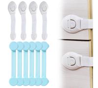 10 Pcs Baby Safety Lock with 3M Adhesive Baby Safety Lock for Refrigerator Cabinet Drawer No Drilling