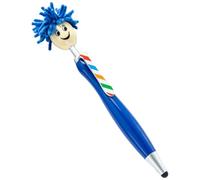 10 PCS Ballpoint Pen Retractable Ballpoint Pen Touch Screen Women Men Student Writing Drawing Note Plush Mop Head Pen